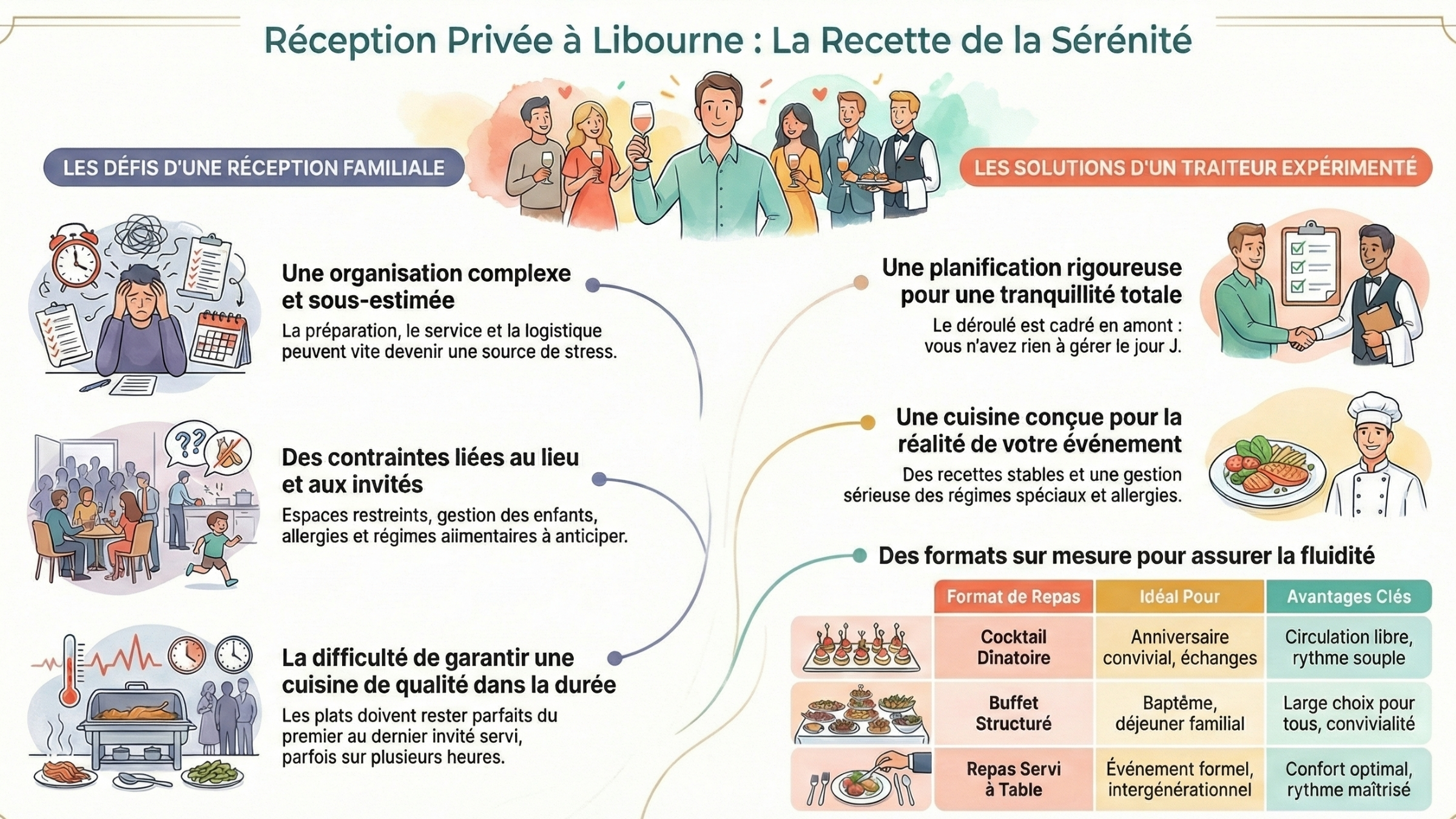 Traiteur r&eacute;ception priv&eacute;e Libourne