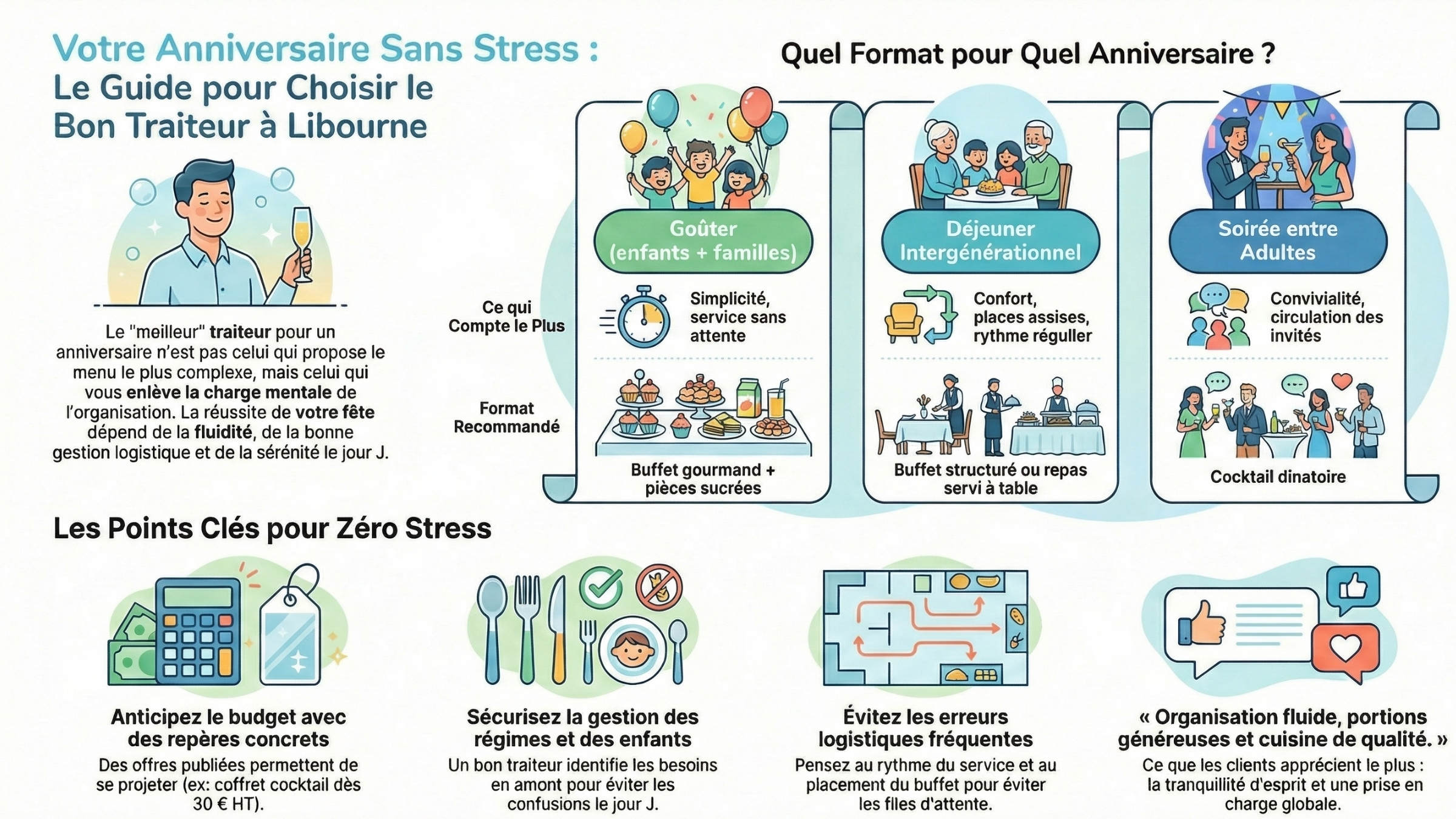 Meilleur traiteur pour un anniversaire &agrave; Libourne : le guide complet pour choisir sans stress